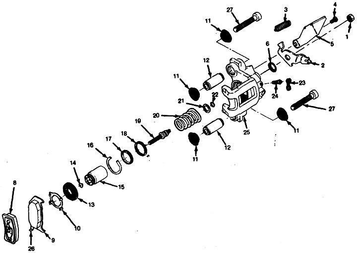 Стояночные тормозные механизмы — описание конструкции (Тормозные системы)