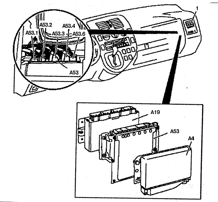 Блок управления электронной системой впрыска топлива CDI (Мерседес-Бенц ...