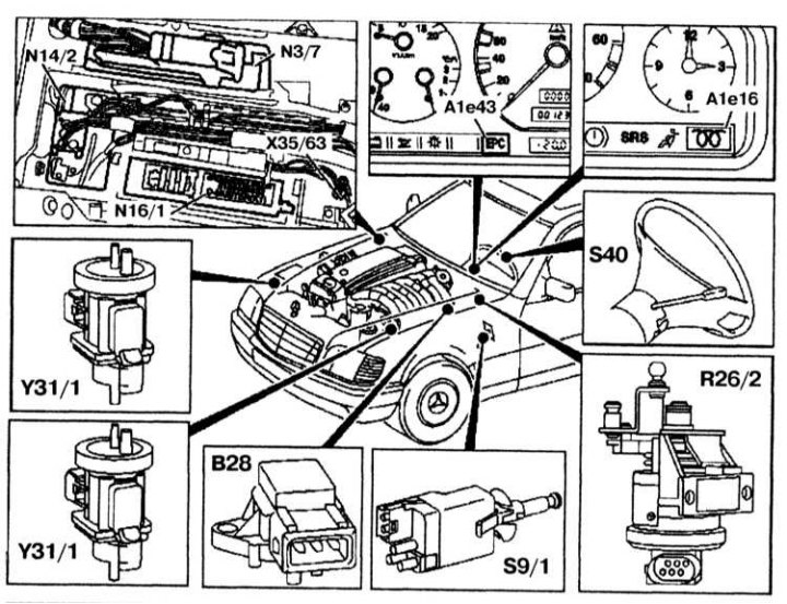 Mercedes om607 мотор система egr