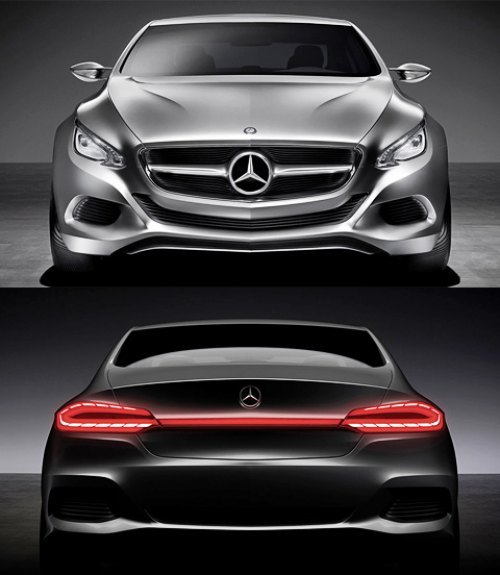 На фотографии вверху Mercedes, а внизу — не Sсirocco ли? В любом случае объем багажника у концепта…