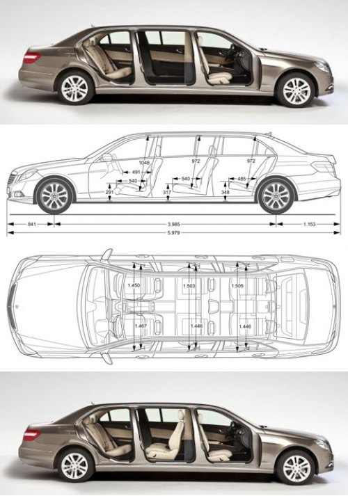 Расход топлива у удлиненных версий седанов E 250 CDI и E 350 CGI по сравнению с обычными…