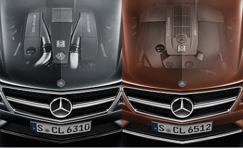 Токсичность выхлопа «восьмерки» biturbo (слева) соответствует стандарту Евро-5, а V12 (справа),…