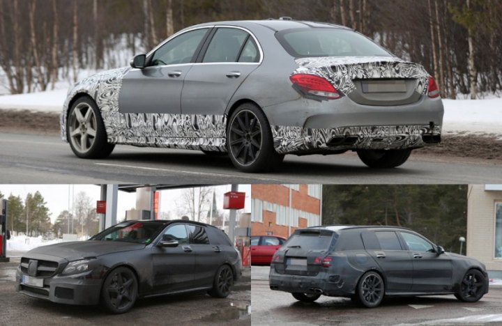 В отличие от седана AMG-версия универсала C-класса пока обильно закамуфлирована, но аналогичный…