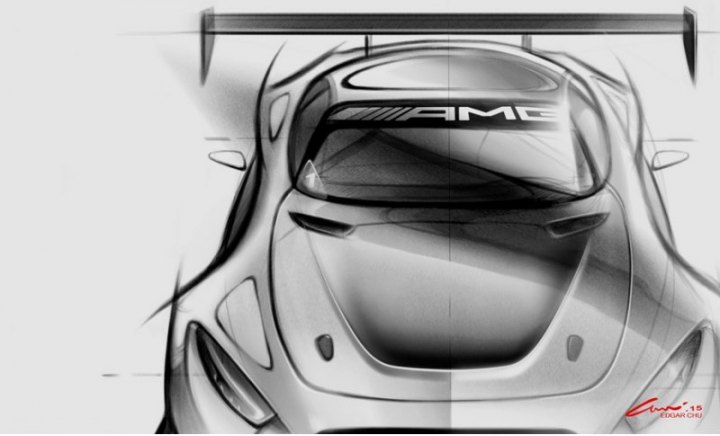Расширенные арки, огромная «скамейка» на корме — все это было у суперкара SLS AMG GT3. А еще он…