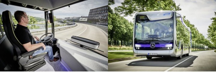 В прошлом месяце концептуальный Mercedes-Benz Future Bus с новым автопилотом CityPilot автономно…