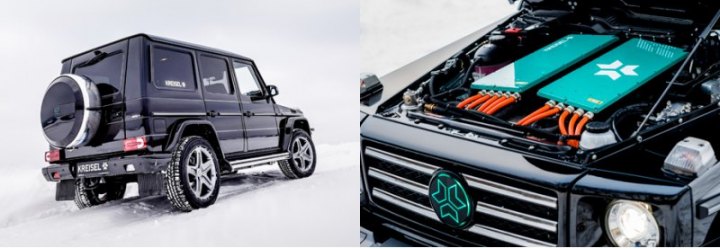 Уникальный арнольдовский Kreisel Mercedes-Benz G-Klasse Electric был конвертирован из дизельной…
