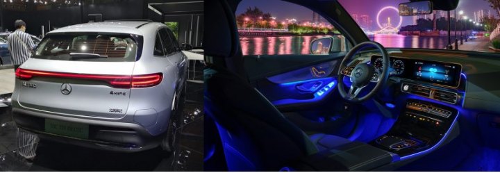 Для версии Mercedes EQC 350 AMG-пакет недоступен в принципе, но разноширокие 19-дюймовые колеса…