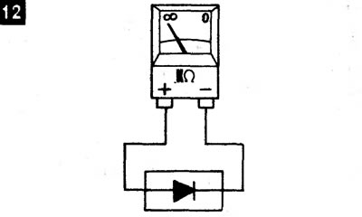 Чтобы проверить диод, подсоедините отрицательный провод прибора к положительной клемме диода, а его…