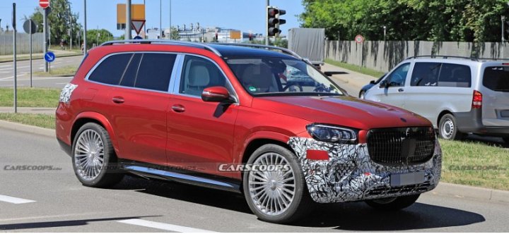 Модернизированный Mercedes-Maybach GLS 2024 года заметили с небольшими обновлениями