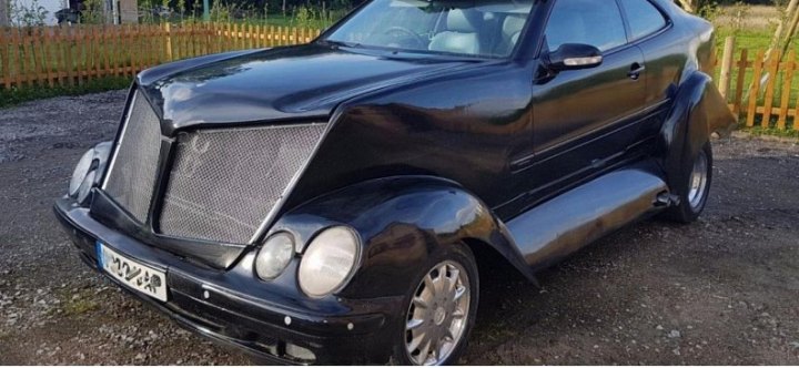 На eBay продают стилизованный под хот-род Mercedes CLK