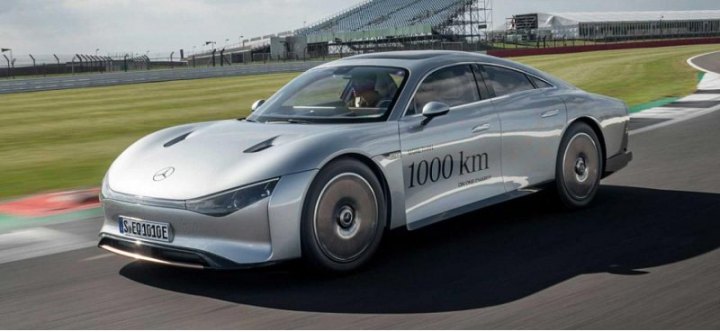 Электрокар Mercedes-Benz VISION EQXX смог проехать 1200 км на одной зарядке