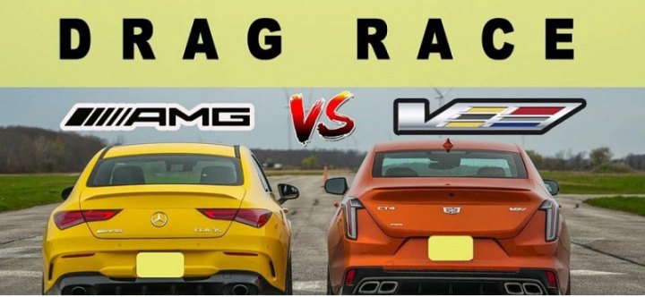 Сможет ли Cadillac CT4-V обогнать Mercedes-AMG CLA 35 по правилам драг-рейсинга?