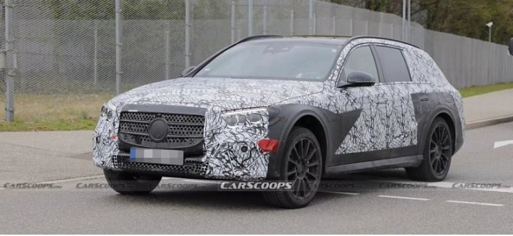 Гибридный универсал Mercedes E-Class All Terrain 2024 года засветился перед фотошпионами