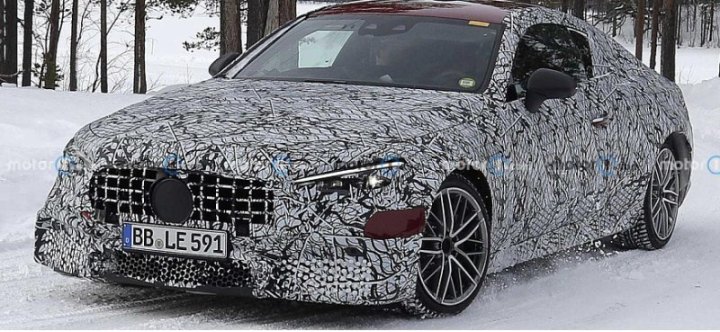 На тестах замечен прототип мощного купе Mercedes-AMG CLE 63