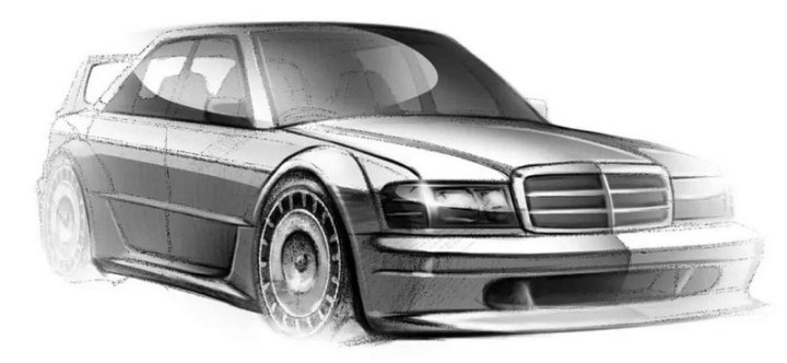 Культовый Mercedes-Benz 190E будет возрожден. Есть предварительные рендеры новинки