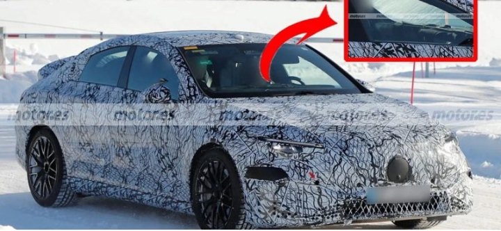 Фотошпионы показали новый взгляд на электрический Mercedes-AMG CLA