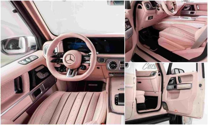 Спереди G-Class обзавелся хромированными бамперами, новой решеткой радиатора и собственным…