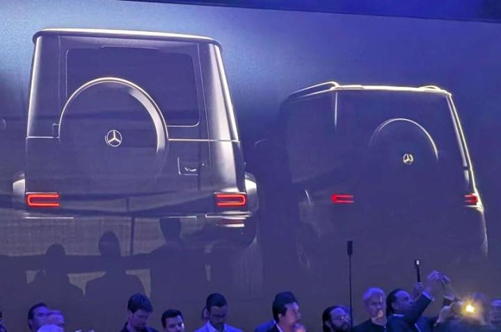 Официальный тизер нового компактного внедорожника Mercedes-Benz (справа)