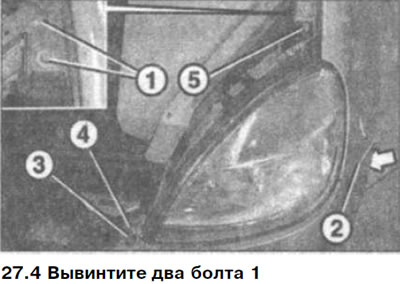Как снять фару мерседес спринтер