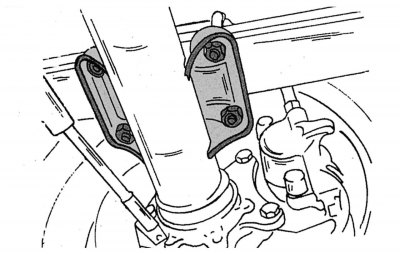 Малюнок 225. Демонтаж ресор