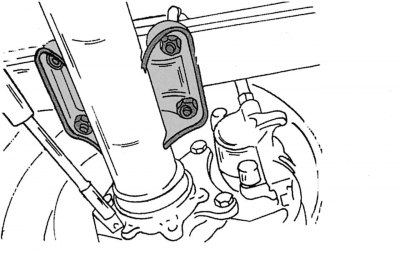Рис. 253. Местонахождение гаек стремянок