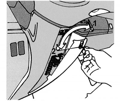 Figure 338. Location of the fuse box