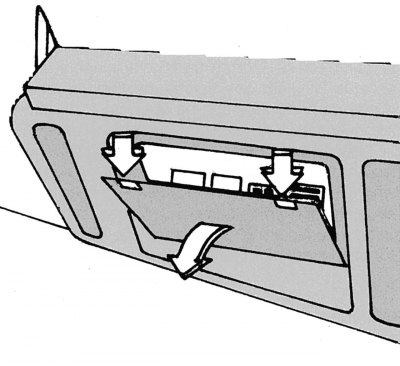 Figure 339. Location of the heater fan fuse (under the driver's seat)