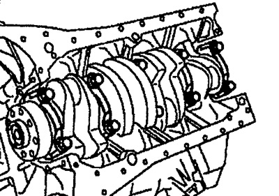 Figure 2.65. Installing the crankshaft.