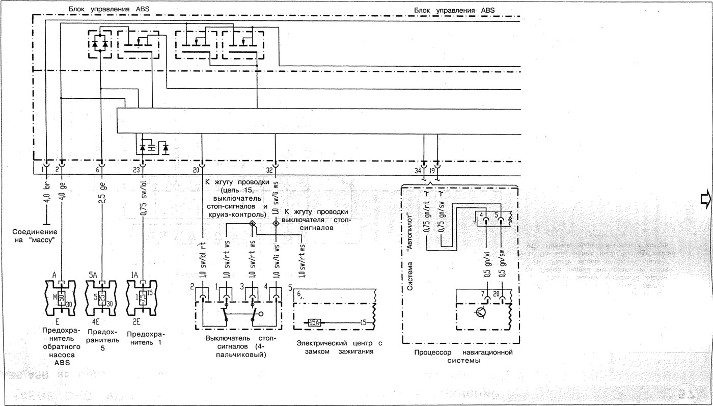 ABS/ASR на модели 638.094/194/294 с двигател 611.980 (от 1.02.00)
