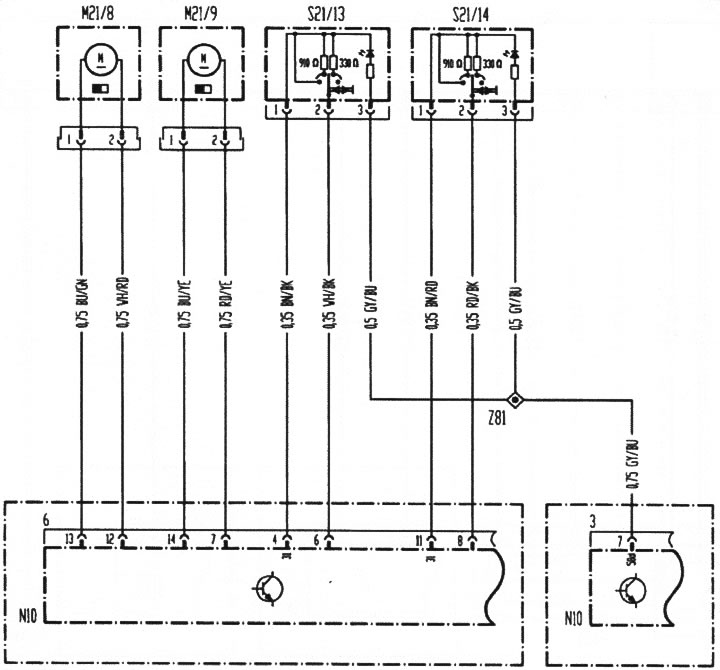 36. ábra. A hátsó szellőzőablak elektromos meghajtása
