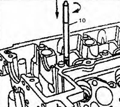 Obrázok 2.38. Nainštalujte výstružník a vystružte priemer v smeroch znázornených šípkami.