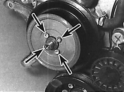 Water Pump Pulley Mounting Bolts Location