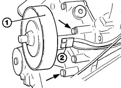 1 – electromagnetic clutch housing;