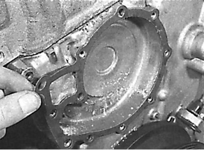 Installing a new water pump gasket