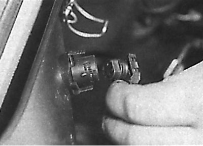 Disconnecting the electrical connector from the engine air temperature sensor