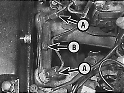 1 – fuel line fastening nut;