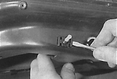 Removal the trunk light switch on Sedan models
