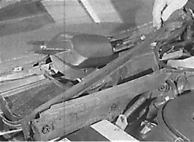 Removal the panel from the front of the heater fan housing