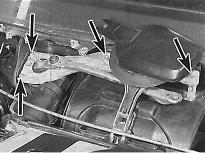 Wiper Motor Mounting Nut Location