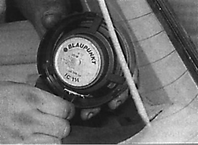 Disconnecting the electrical connectors from the speaker