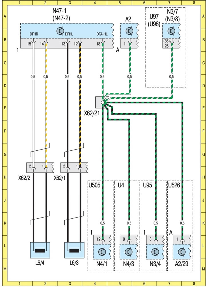 Rear axle speed signal (GES) (engines 104, 111, 604, 605, 606)