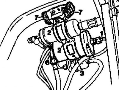 Детали установки топливного фильтра на бензиновых моделях