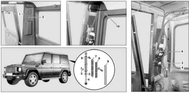 Зеркало с повторителем поворота W463 - Mercedes-Benz G-Class (W460/W461), 3 л, 1
