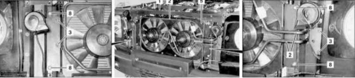 Kiegészítő ventilátor szerelvény beszerelési alkatrészei a 463.323-as modelleken (1/2)