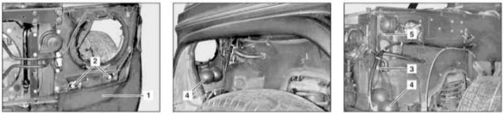 Группа переключателей слева на панели приборов Mercedes G class W463 Гелендваген