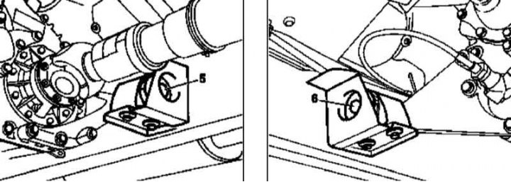 Rear support cushion installation details