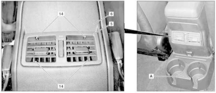 Детали установки центральной консоли (все модели) (4 из 5)