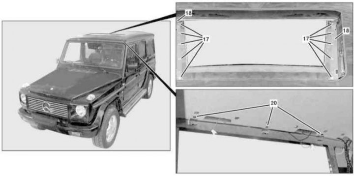 Részletek a kombi modellekre történő tetőburkolat felszereléséhez (4/5)