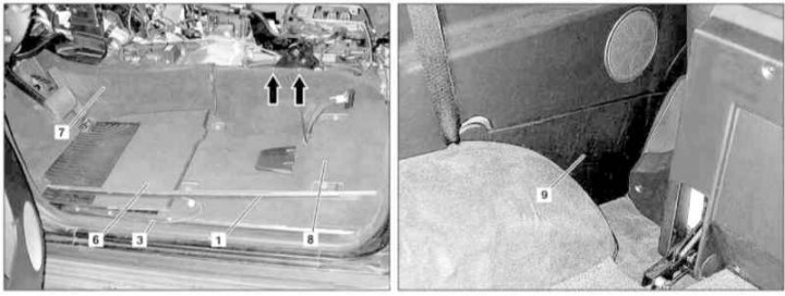 Carpet Floor Panel Installation Details (left side) (2 of 2)