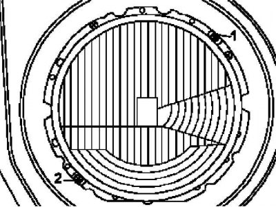 Местоположение регулировочных винтов
